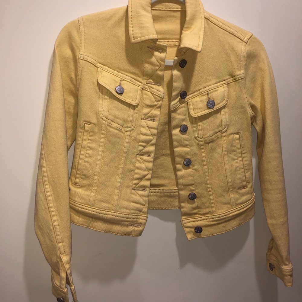 BDG denim yellow jean jacket size small